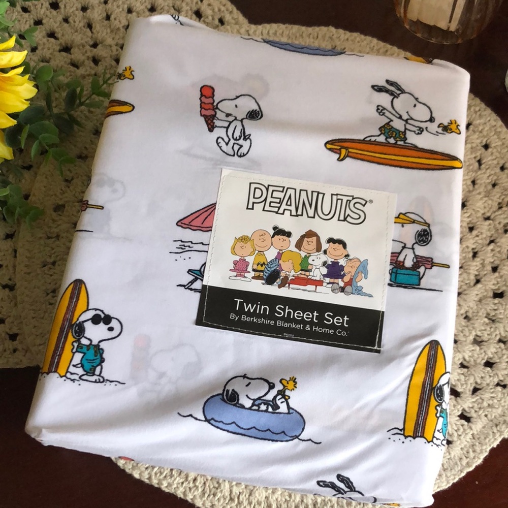 Peanuts SNOOPY Summertime Sheet Set - TWIN